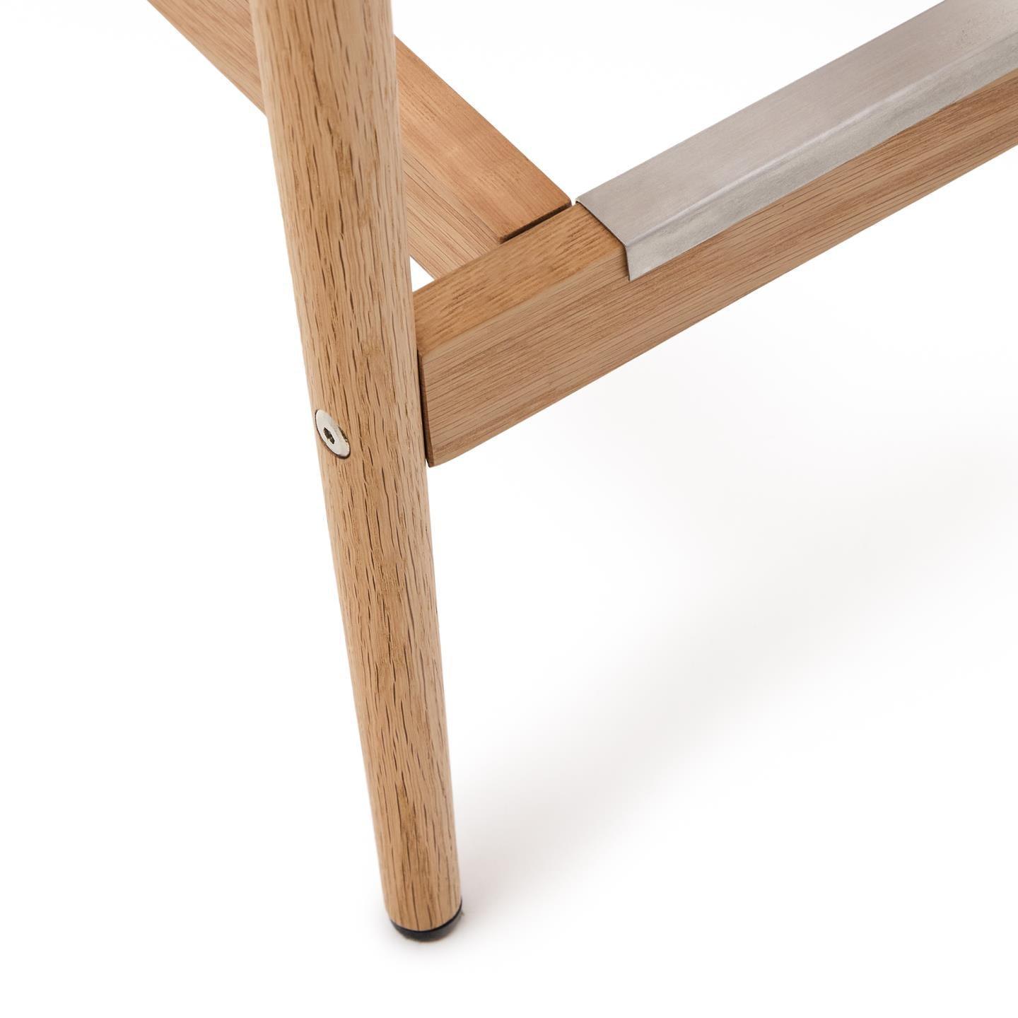 Krzesło barowe ANALY lite drewno dębowe La Forma Eye on Design