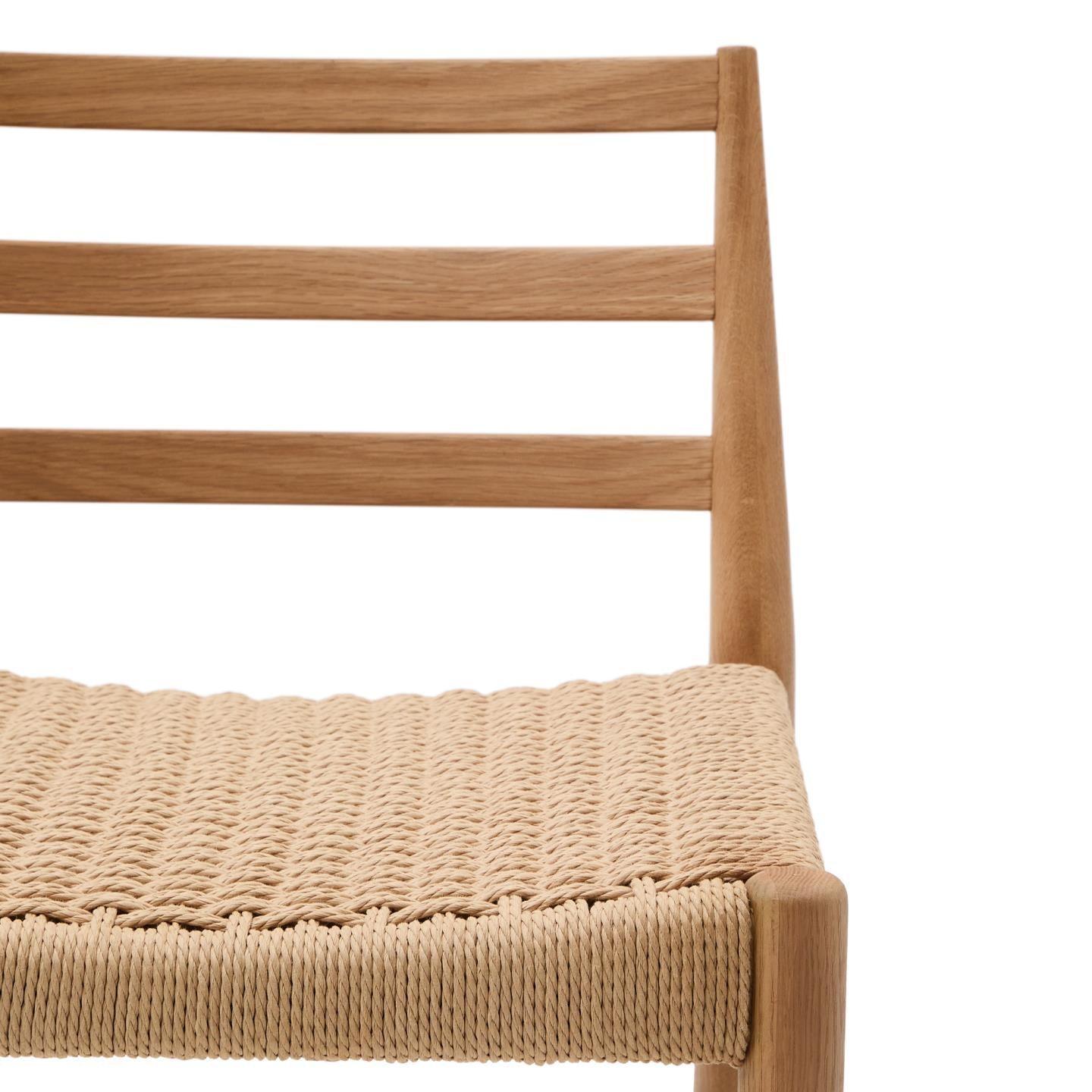 Krzesło barowe ANALY lite drewno dębowe La Forma Eye on Design