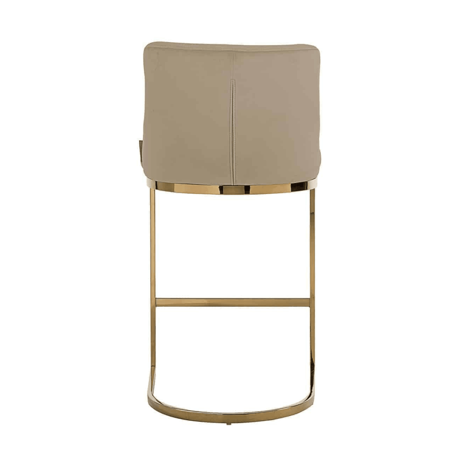 Krzesło barowe BOLTON beżowy ze złotą podstawą Richmond Interiors Eye on Design