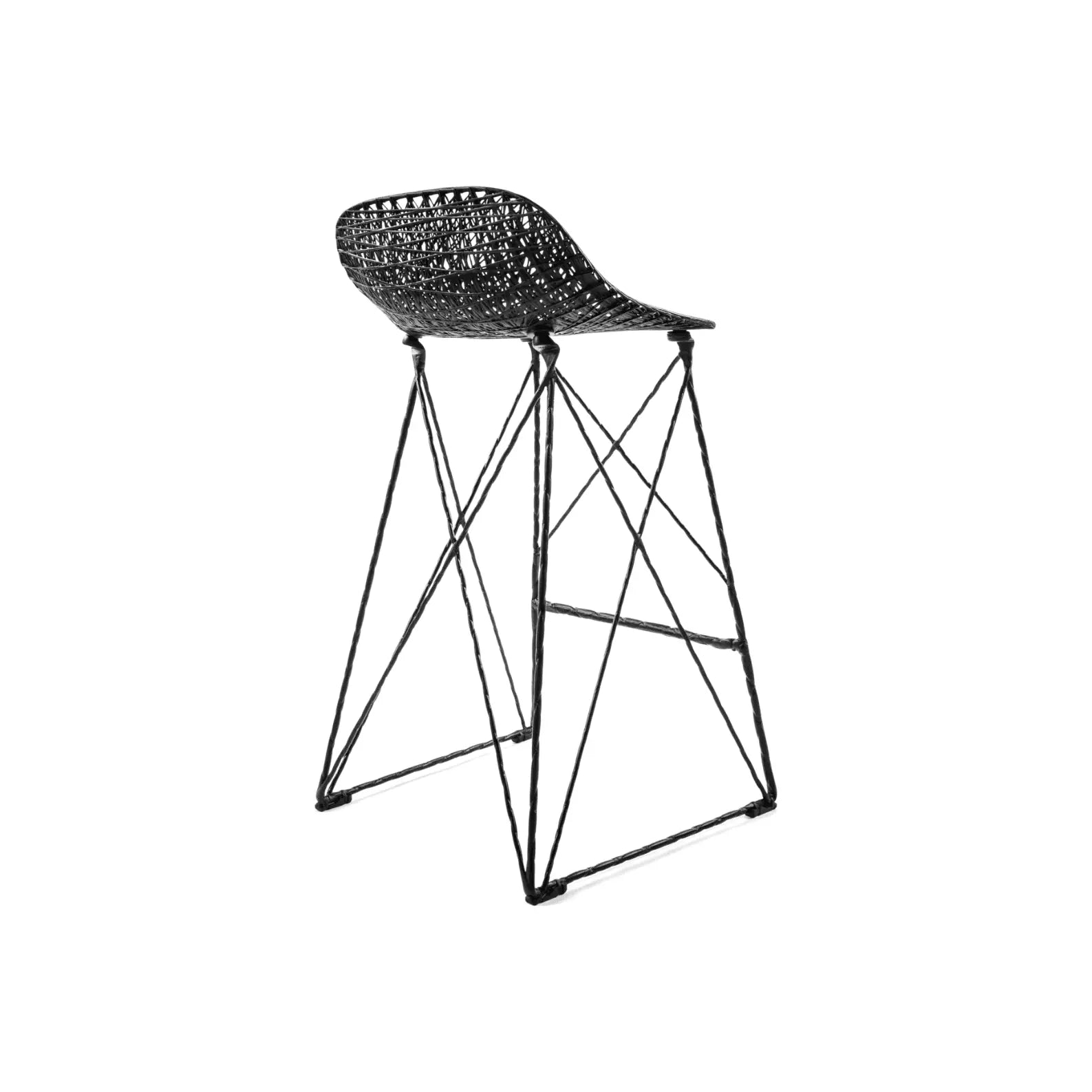 Krzesło barowe CARBON czarny – Moooi