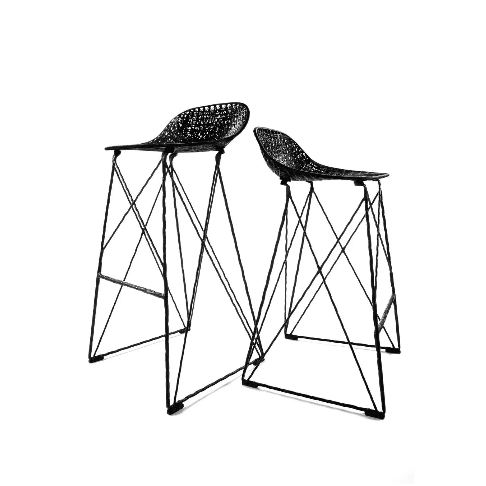 Krzesło barowe CARBON czarny – Moooi