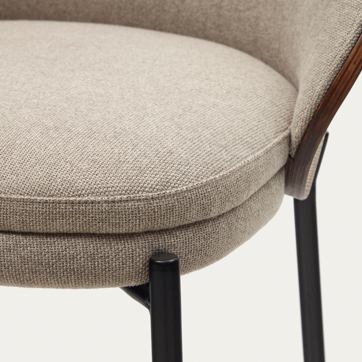 Krzesło barowe EAMY jasnobrązowy z wykończeniem wenge La Forma Eye on Design