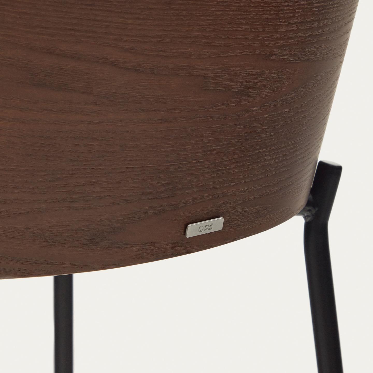 Krzesło barowe EAMY jasnobrązowy z wykończeniem wenge La Forma Eye on Design