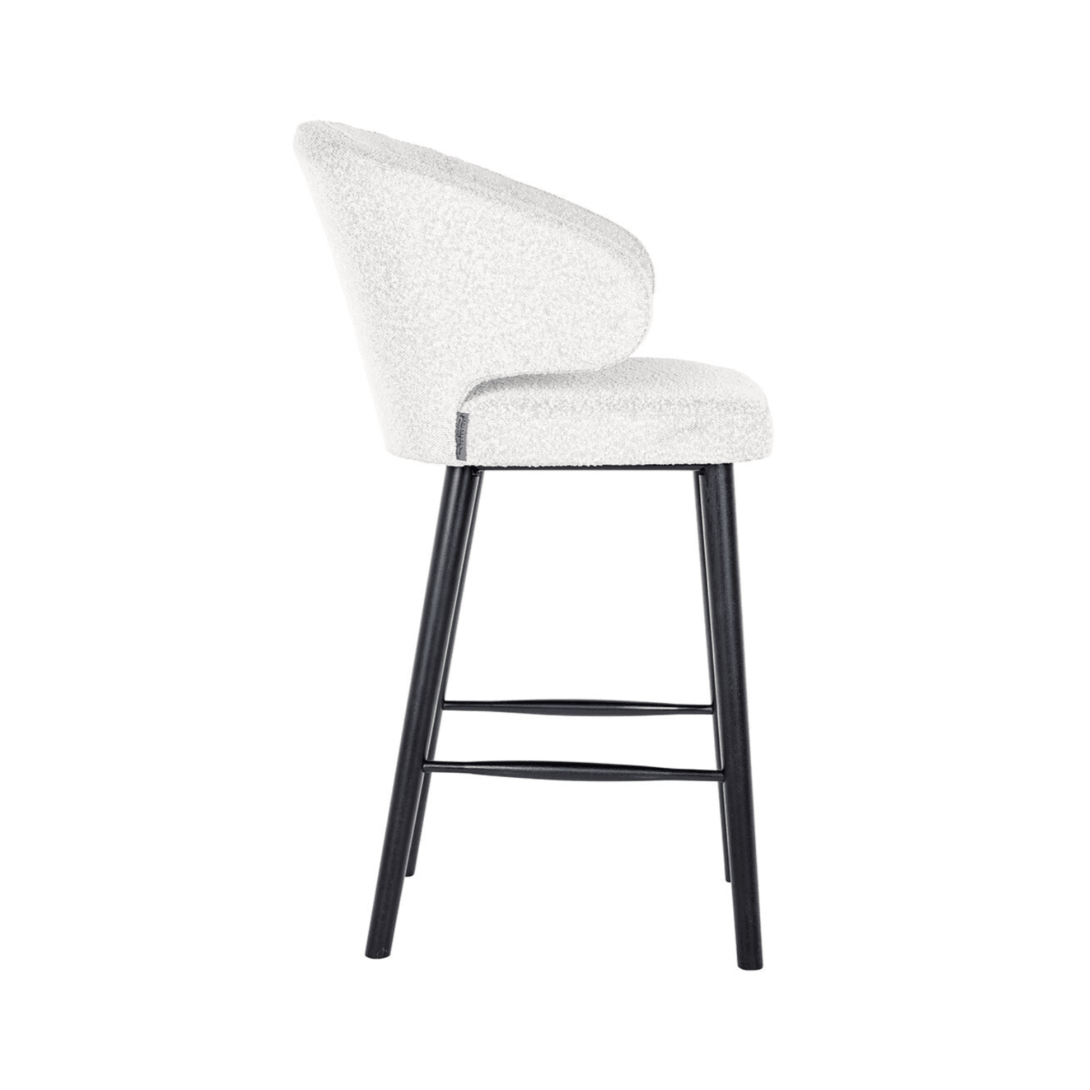 Krzesło barowe INDIGO biały bouclé Richmond Interiors Eye on Design