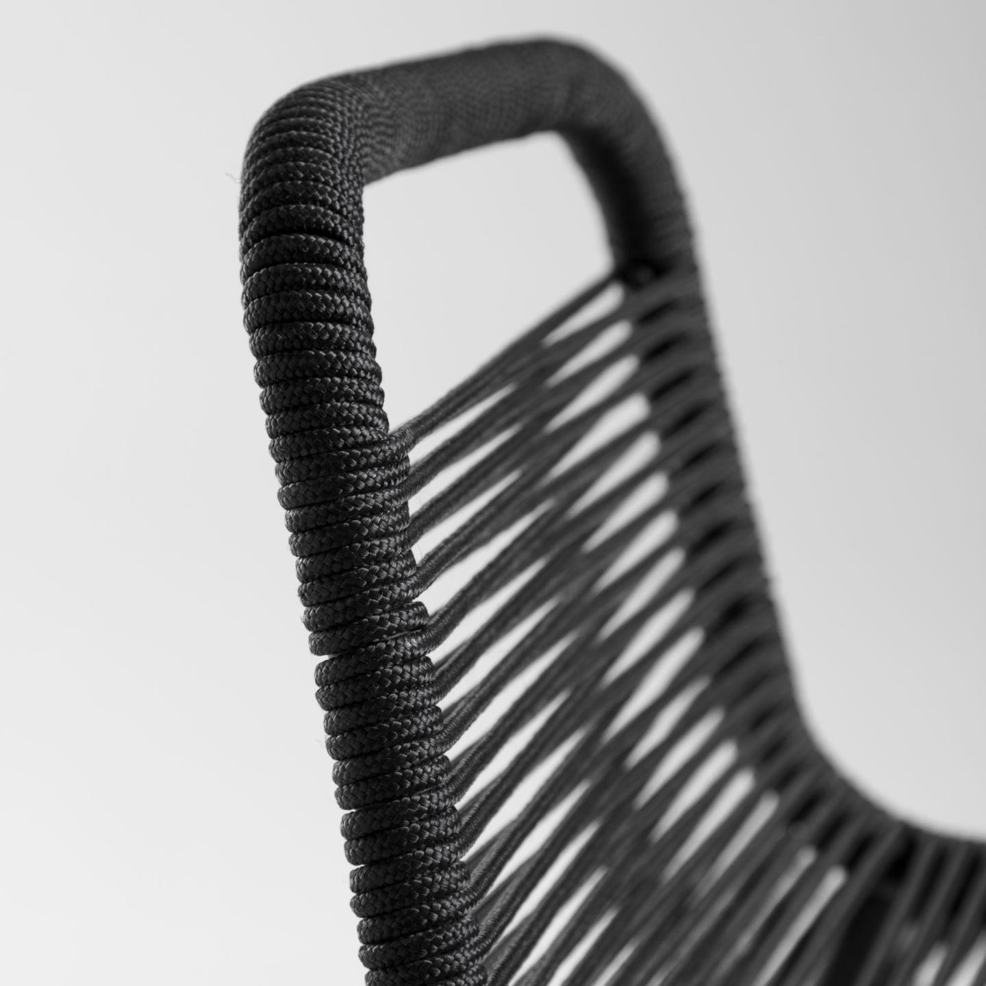 Krzesło barowe ogrodowe LAMBTON czarny La Forma Eye on Design