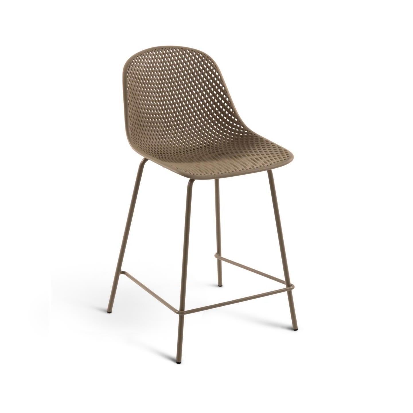 Krzesło barowe ogrodowe QUINBY beżowy La Forma 65 cm Eye on Design