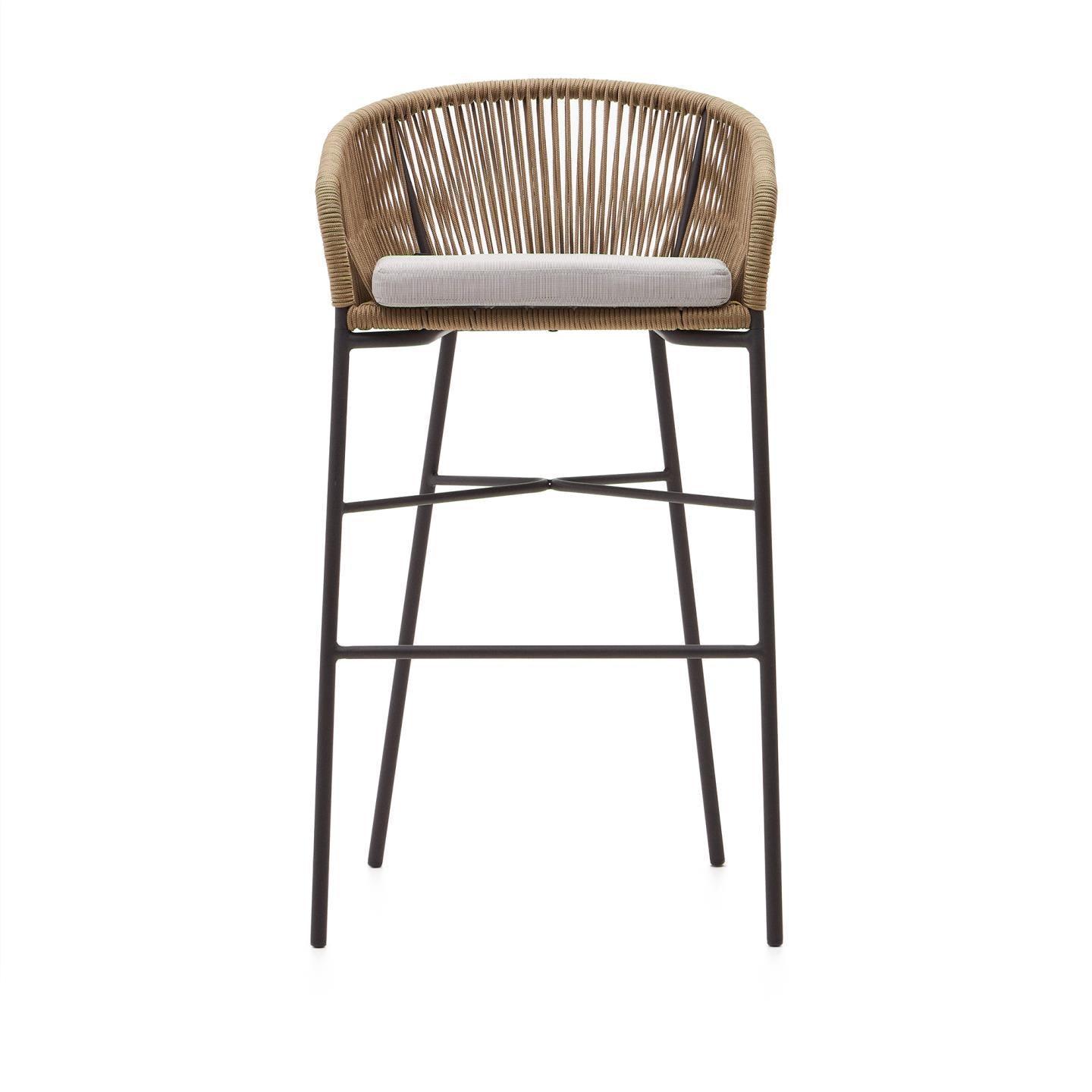 Krzesło barowe ogrodowe YANET beżowy La Forma Eye on Design