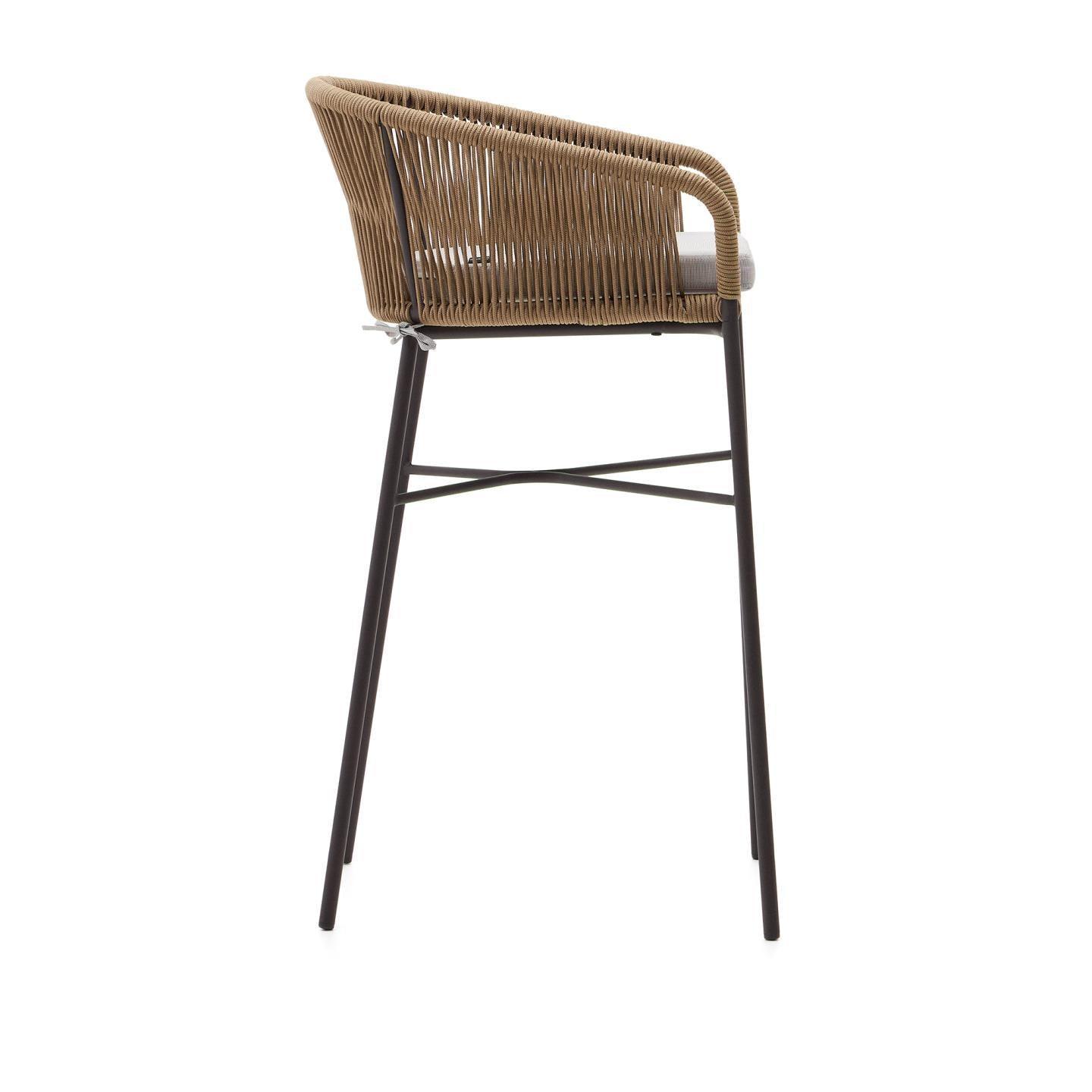 Krzesło barowe ogrodowe YANET beżowy La Forma Eye on Design