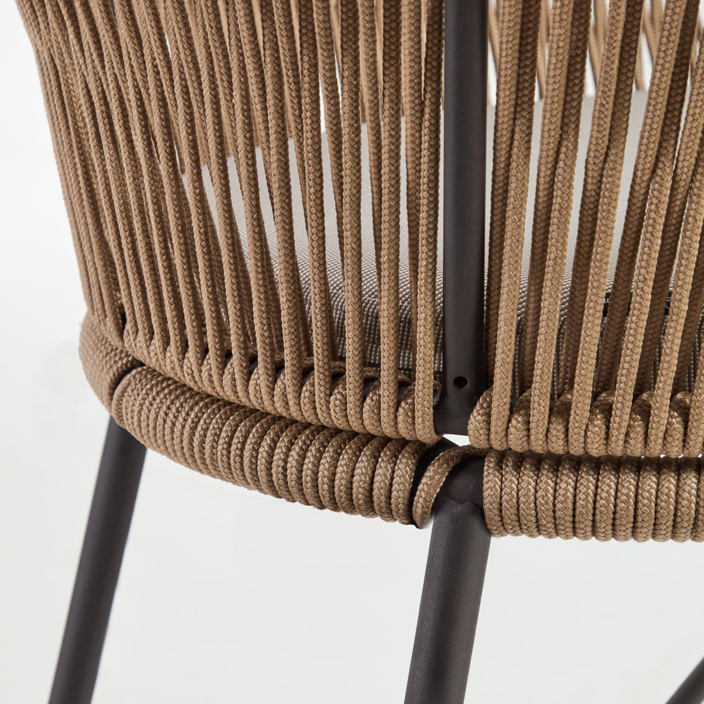 Krzesło barowe ogrodowe YANET beżowy La Forma Eye on Design