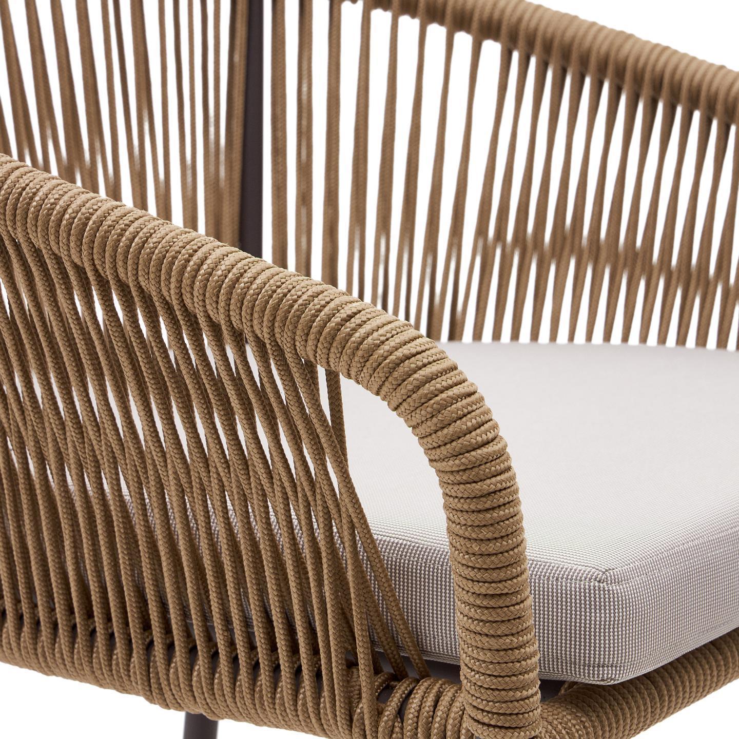 Krzesło barowe ogrodowe YANET beżowy La Forma Eye on Design