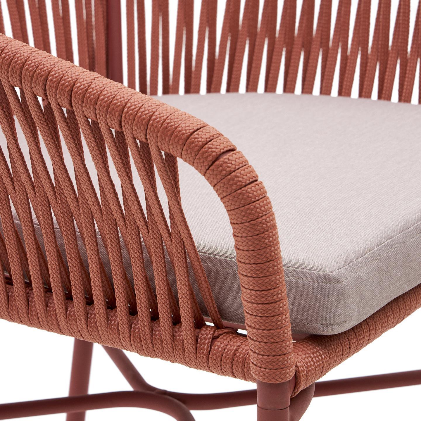 Krzesło barowe ogrodowe YANET ceglany La Forma Eye on Design