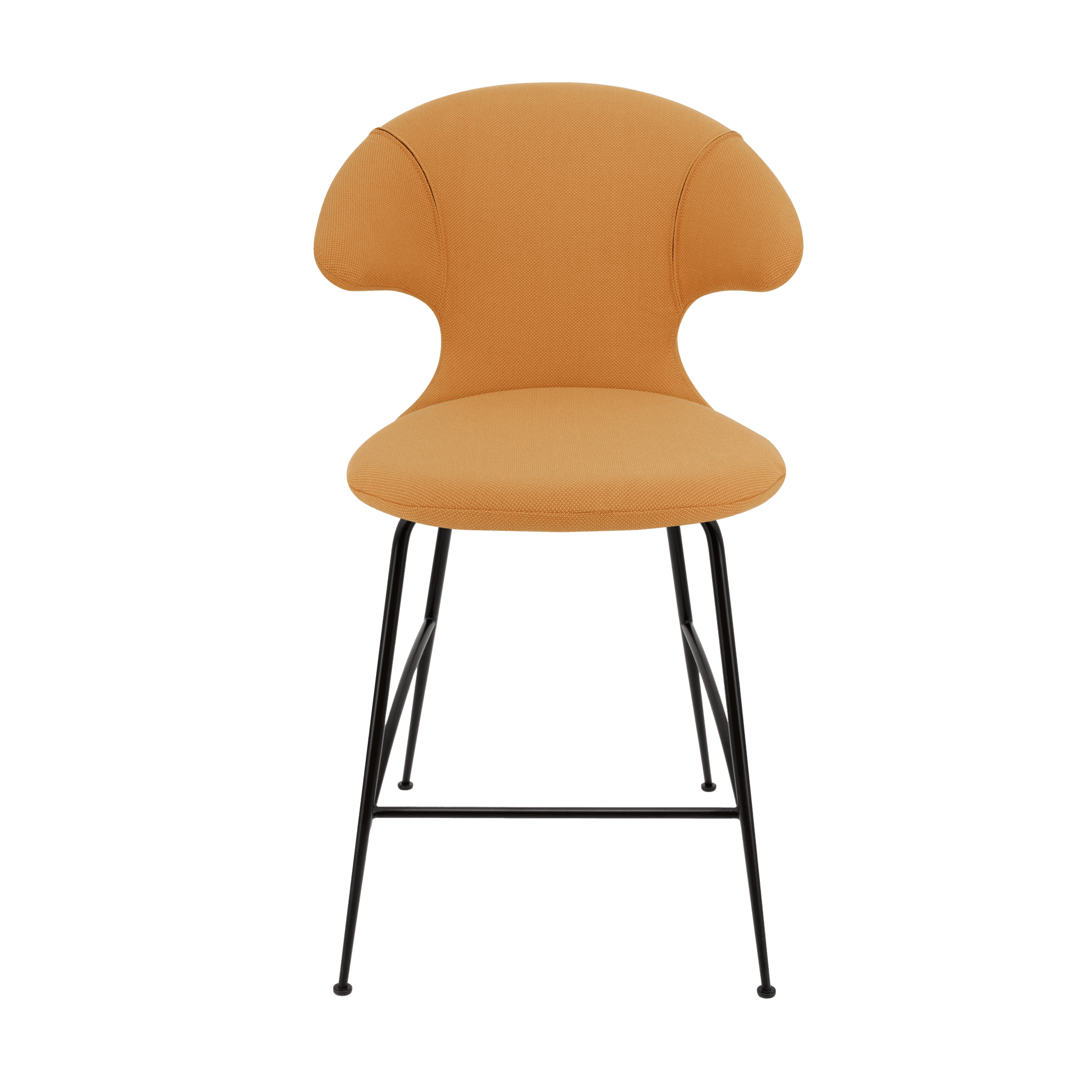 Krzesło barowe TIME FLIES bursztynowy z czarną podstawą UMAGE 102 cm Eye on Design