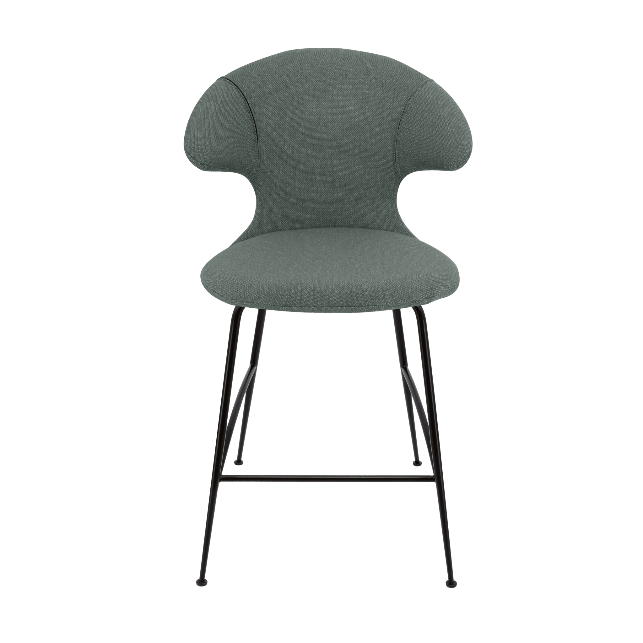 Krzesło barowe TIME FLIES szałwiowy z czarną podstawą UMAGE 102 cm Eye on Design