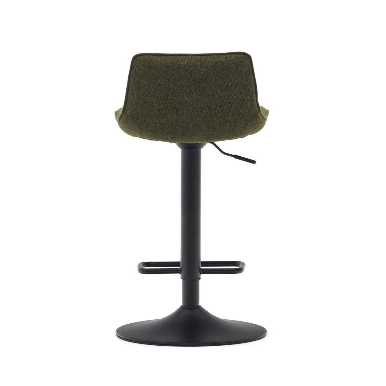 Krzesło barowe ZENDA ciemnozielony szenil La Forma Eye on Design