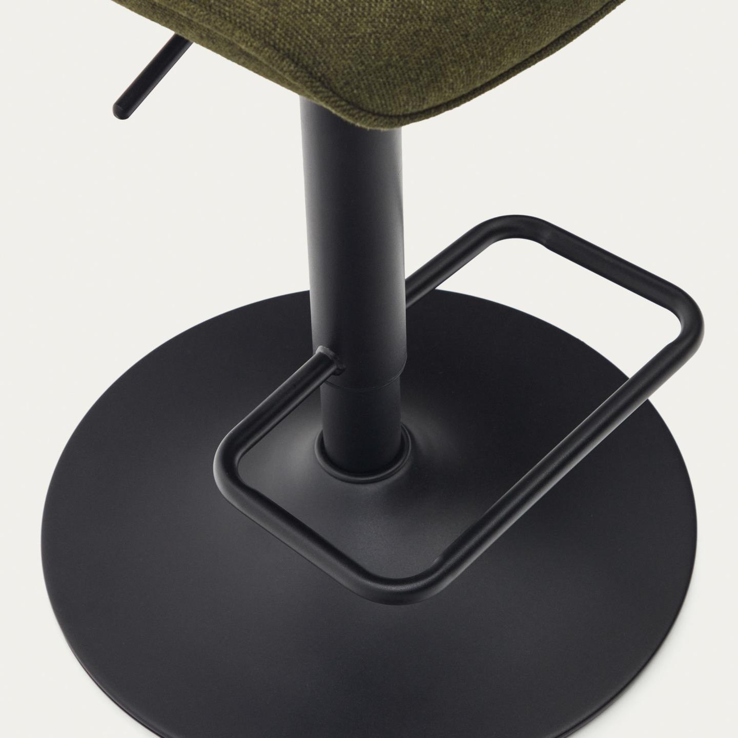 Krzesło barowe ZENDA ciemnozielony szenil La Forma Eye on Design