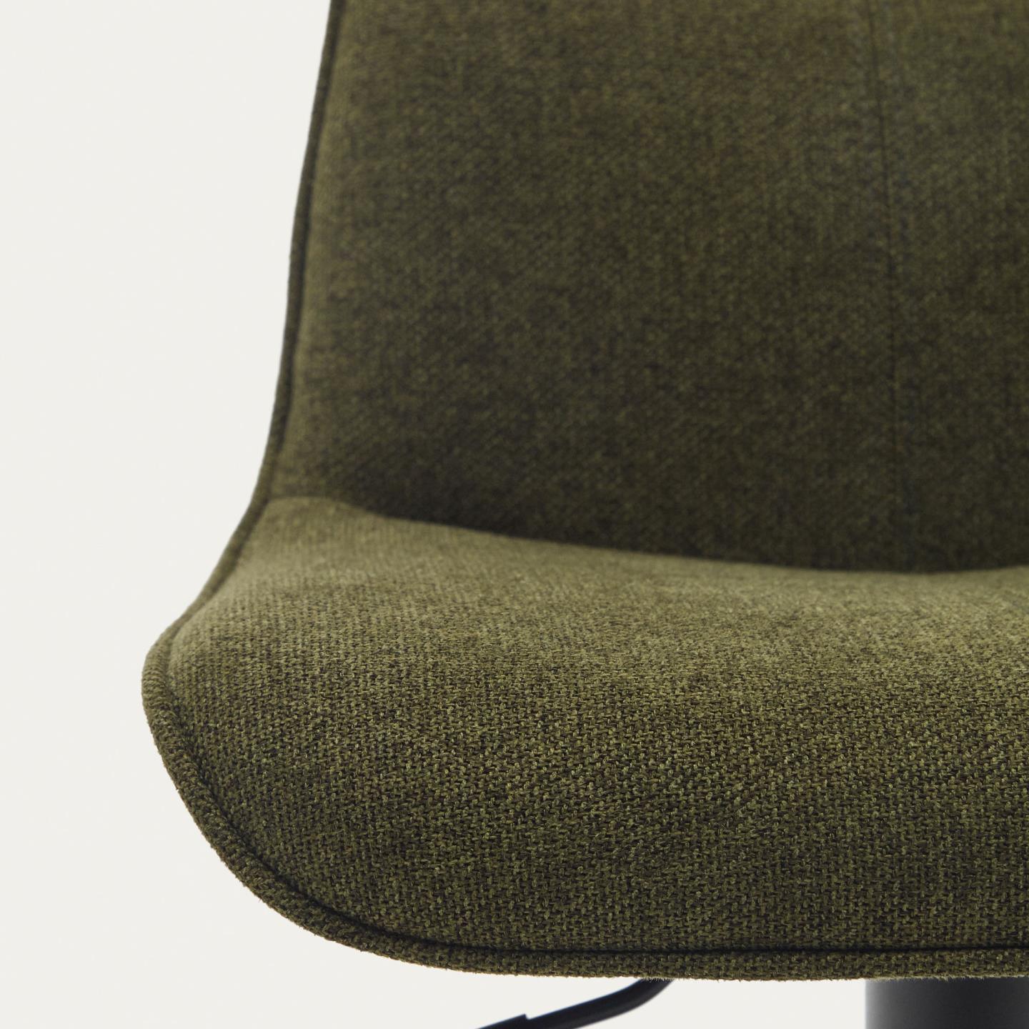 Krzesło barowe ZENDA ciemnozielony szenil La Forma Eye on Design
