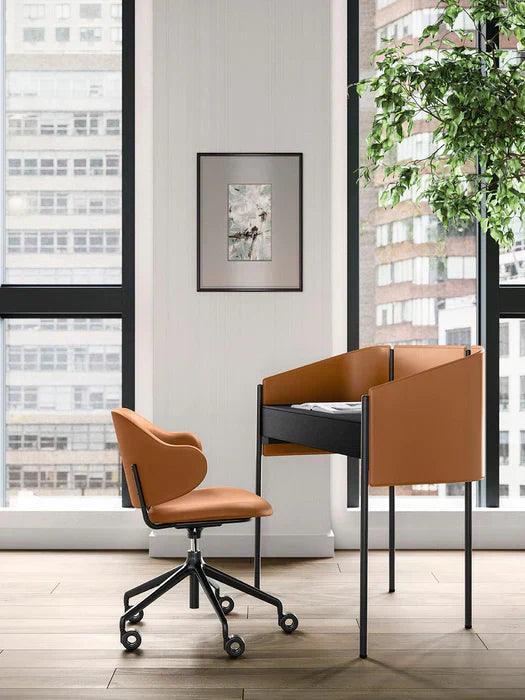 Krzesło biurowe HOLLY piaskowy aksamit Calligaris Eye on Design