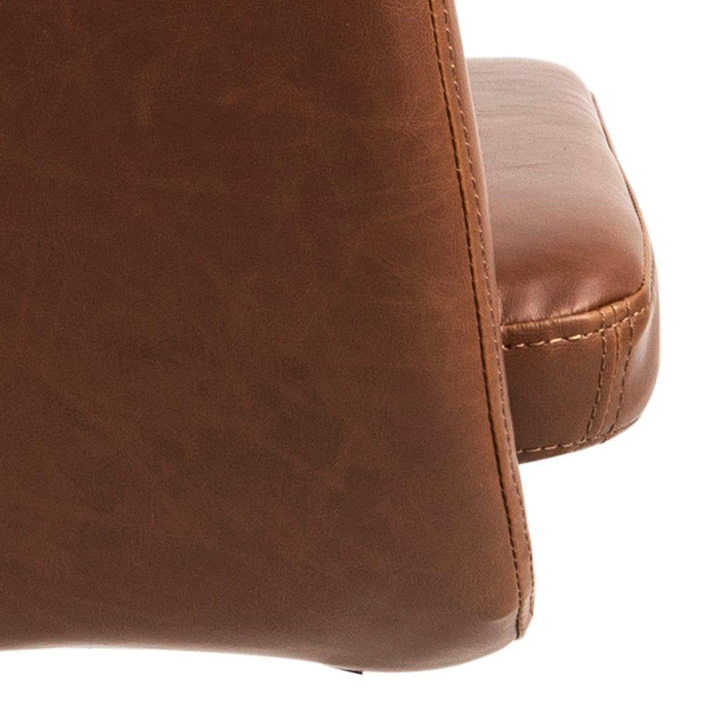 Krzesło biurowe MILAS brandy ekoskóra Actona Eye on Design