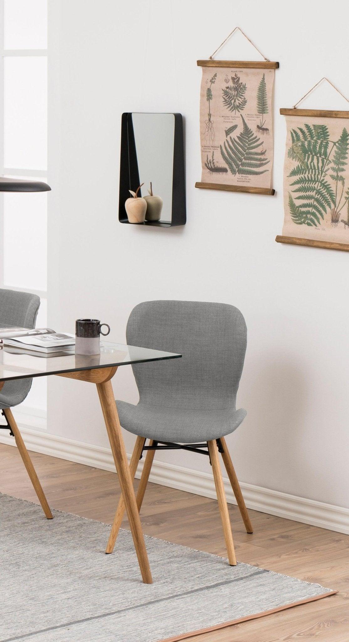 Krzesło BJORN jasnoszary z drewnianią podstawą Home Essentials Eye on Design