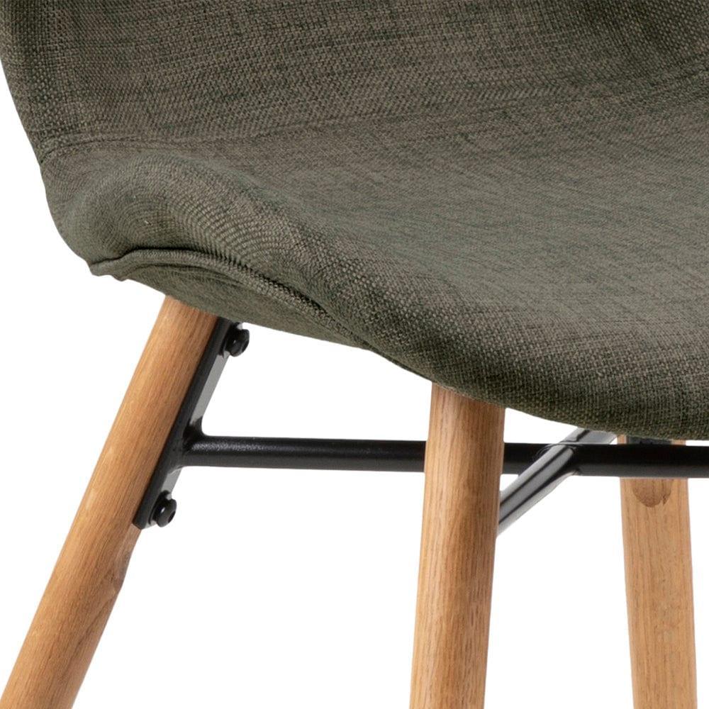 Krzesło BJORN khaki z drewnianią podstawą Home Essentials Eye on Design