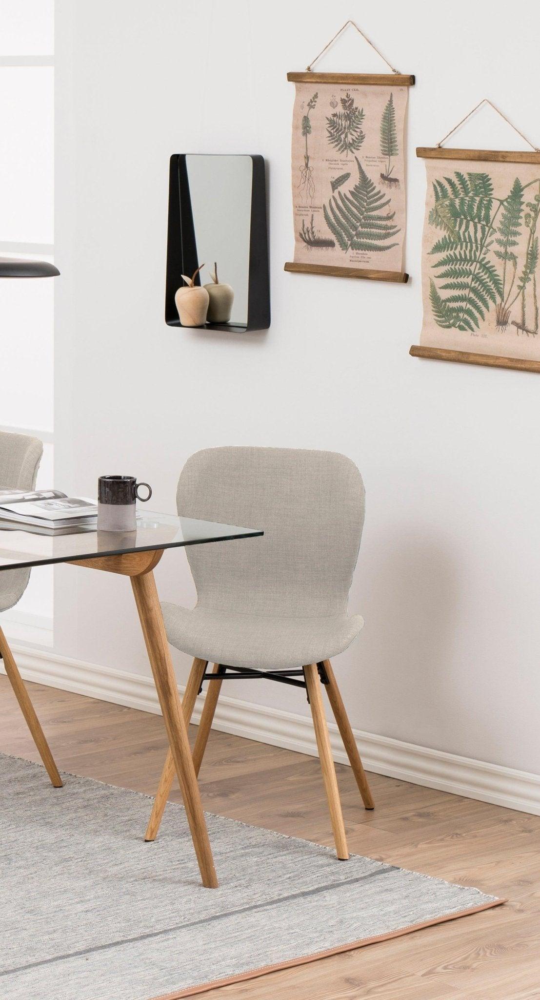 Krzesło BJORN piaskowy z drewnianią podstawą Home Essentials Eye on Design