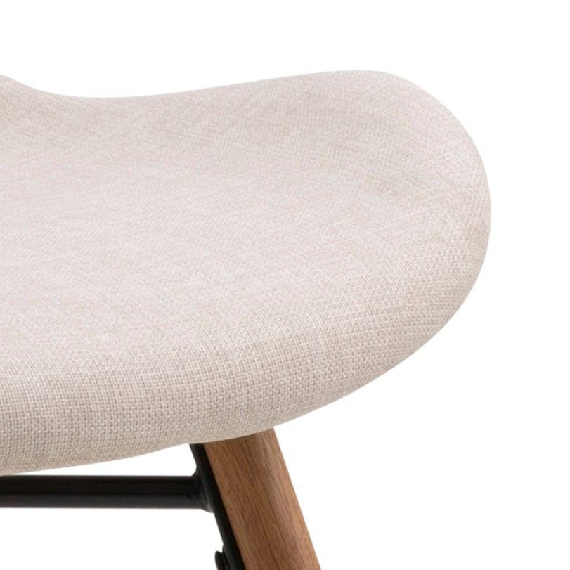 Krzesło BJORN piaskowy z drewnianią podstawą Home Essentials Eye on Design