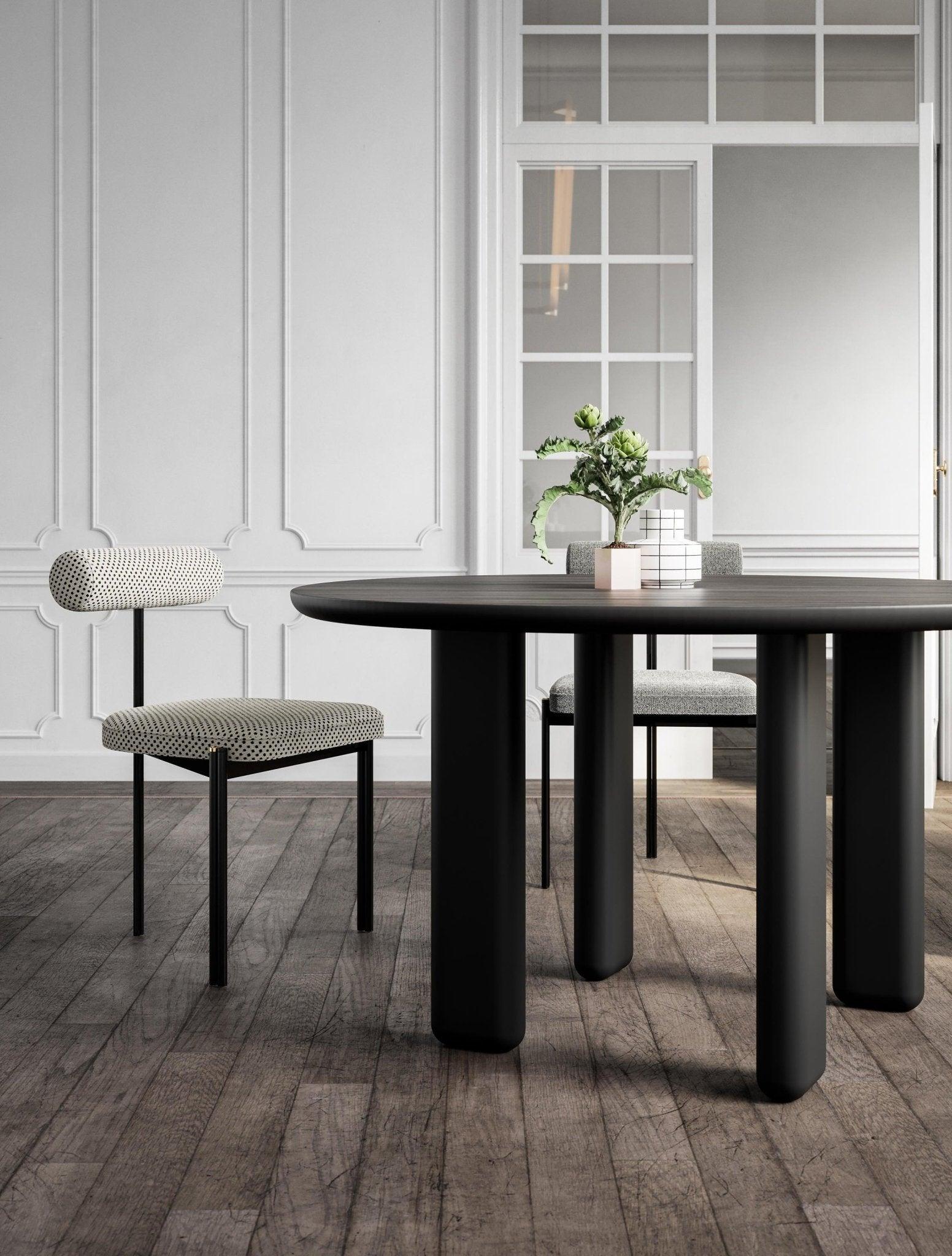 Krzesło CAILLOU biały w czarne kropki Liu Jo Living Eye on Design