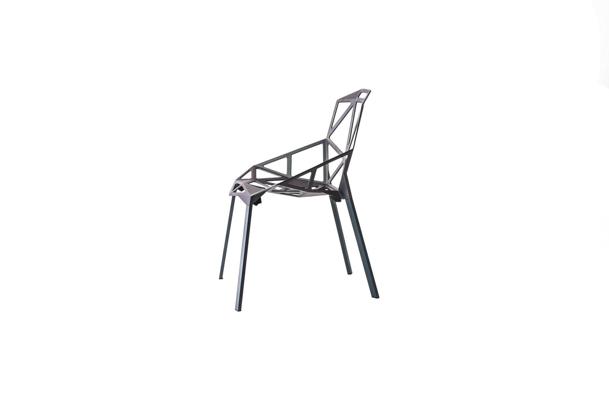 Krzesło CHAIR_ONE szarozielony z aluminium Magis Eye on Design