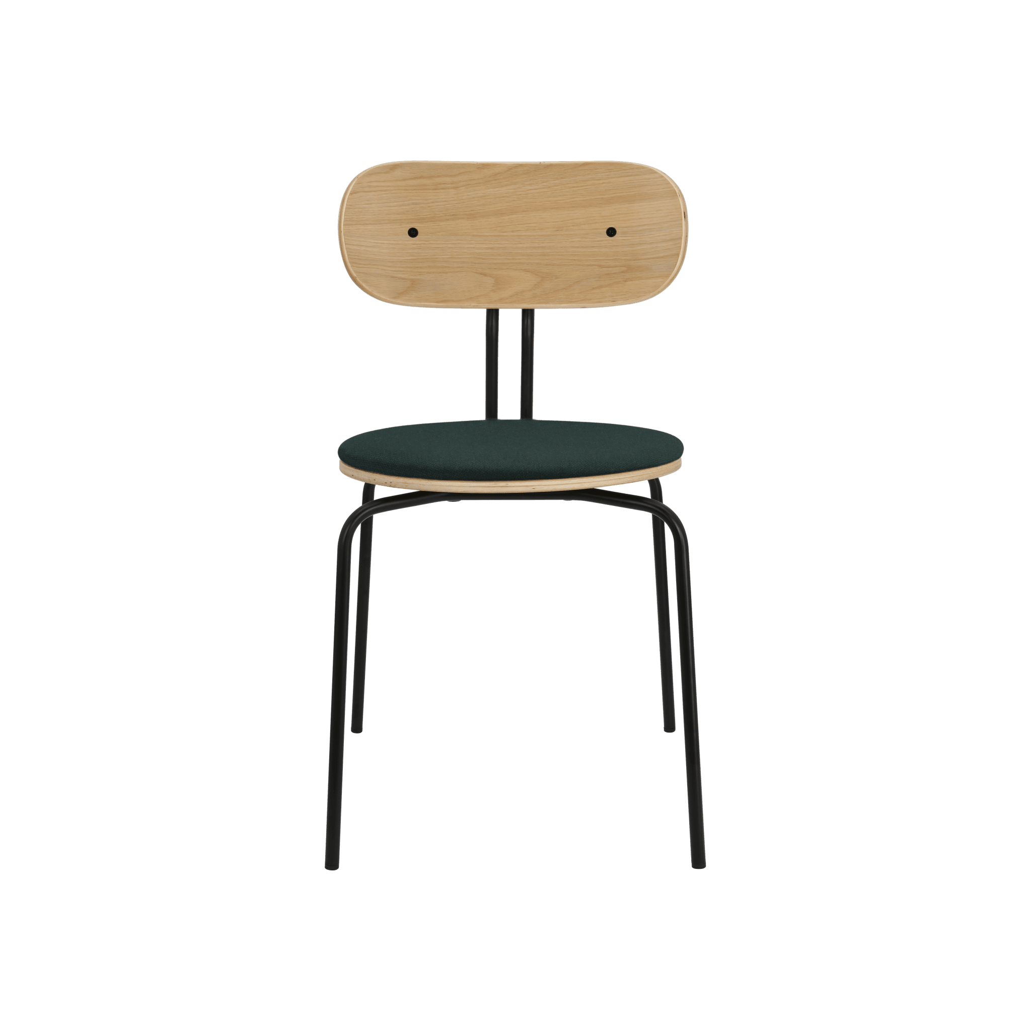 Krzesło CURIOUS butelkowa zieleń z czarną podstawą UMAGE Eye on Design