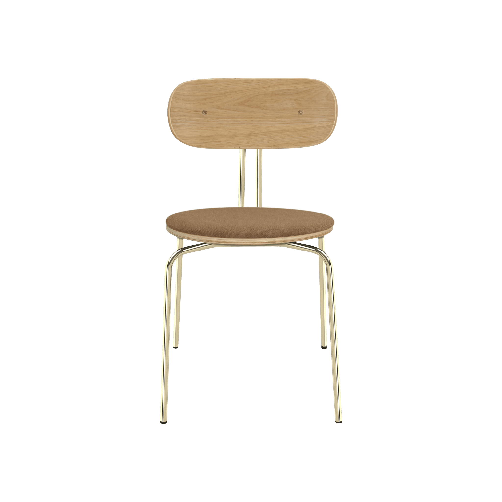 Krzesło CURIOUS cynamonowy ze złotą podstawą UMAGE Eye on Design