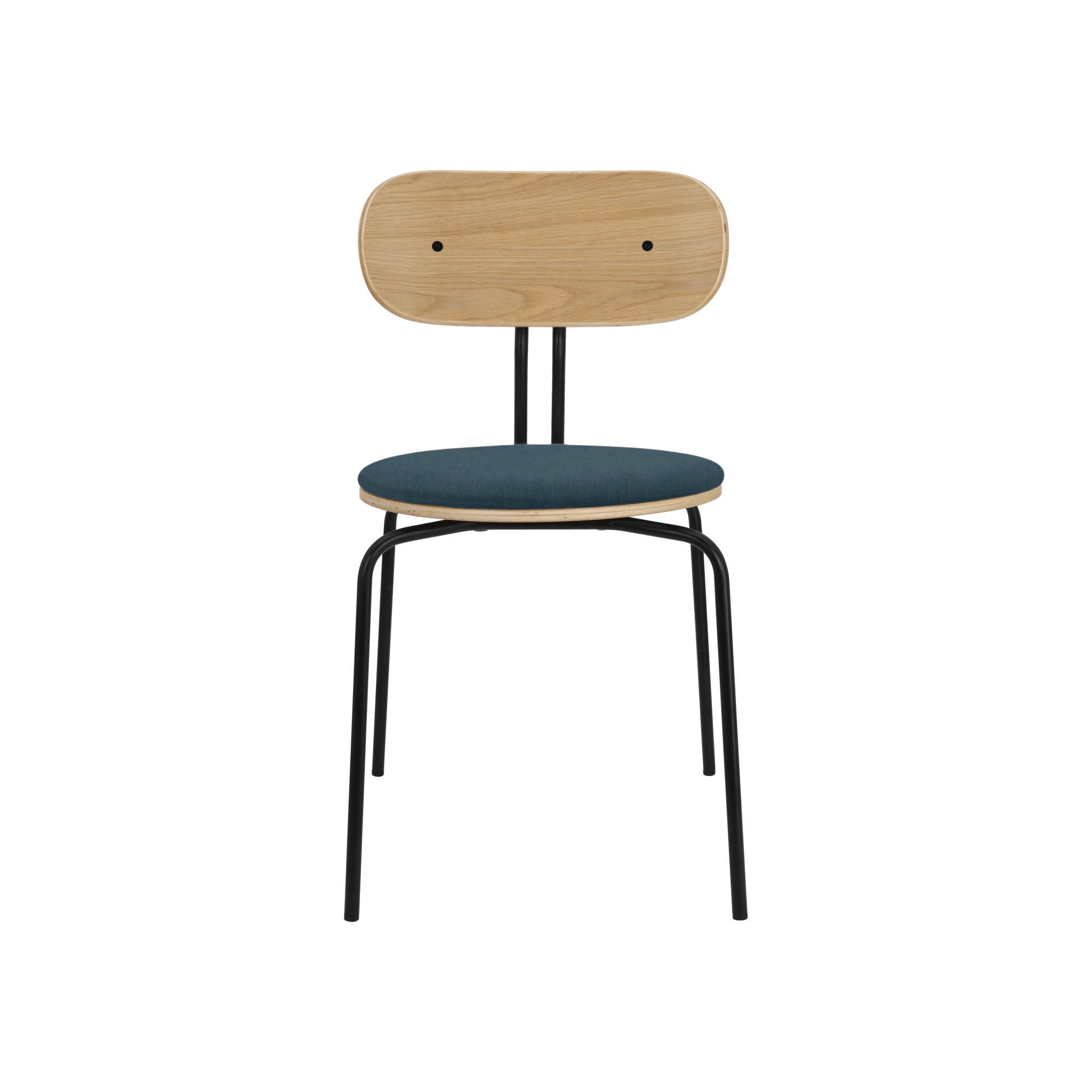 Krzesło CURIOUS granatowy z czarną podstawą UMAGE Eye on Design