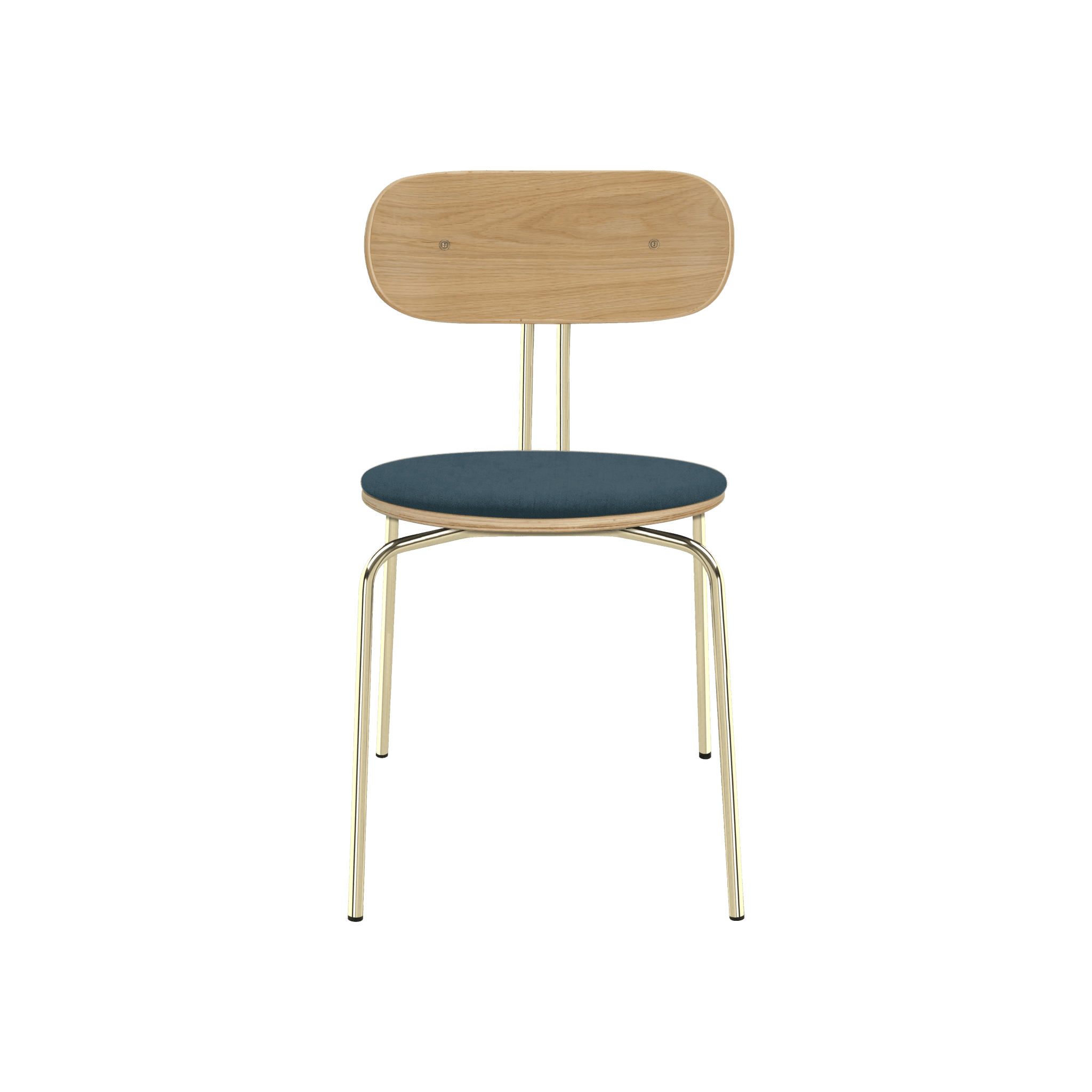 Krzesło CURIOUS granatowy ze złotą podstawą UMAGE Eye on Design