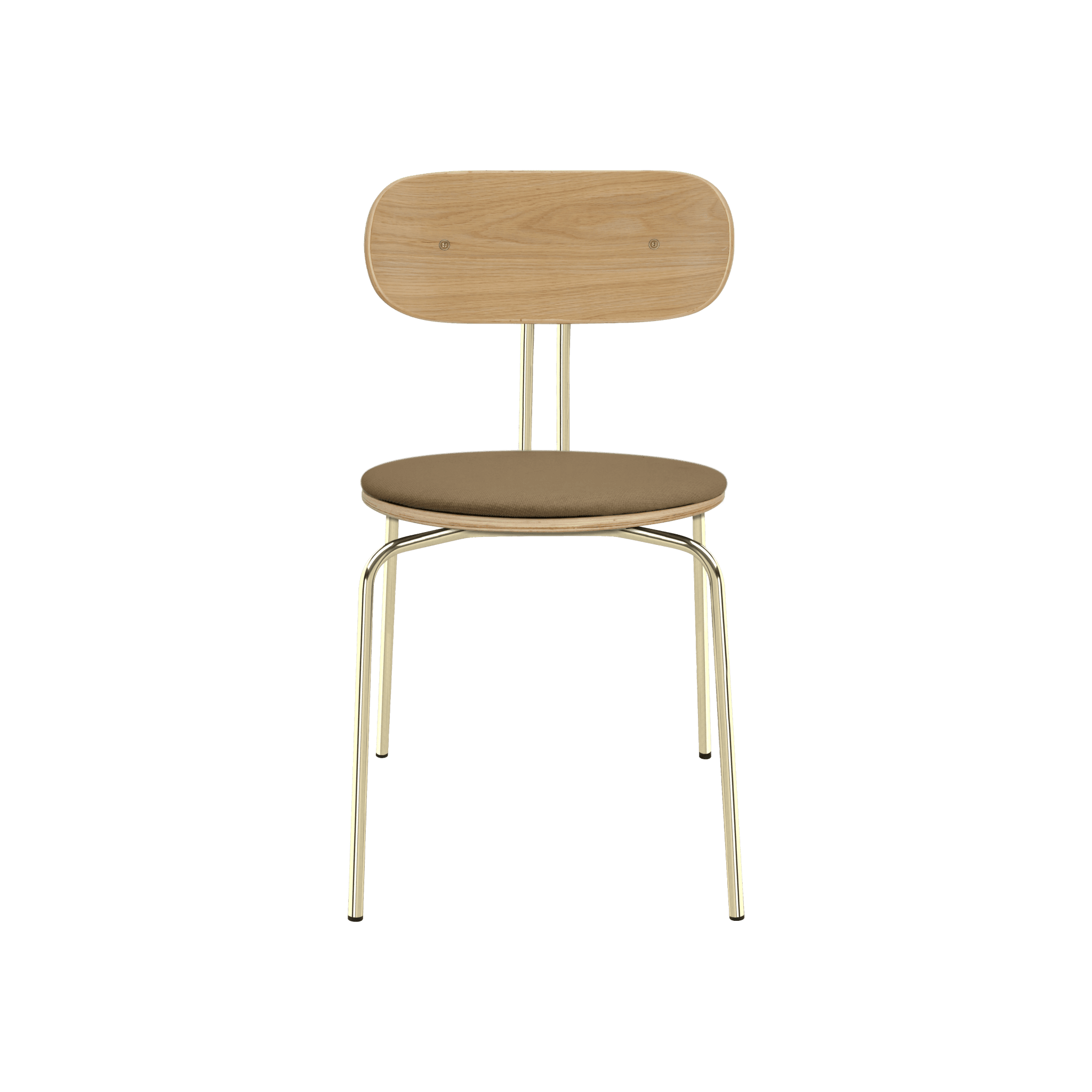 Krzesło CURIOUS kawowy ze złotą podstawą UMAGE Eye on Design