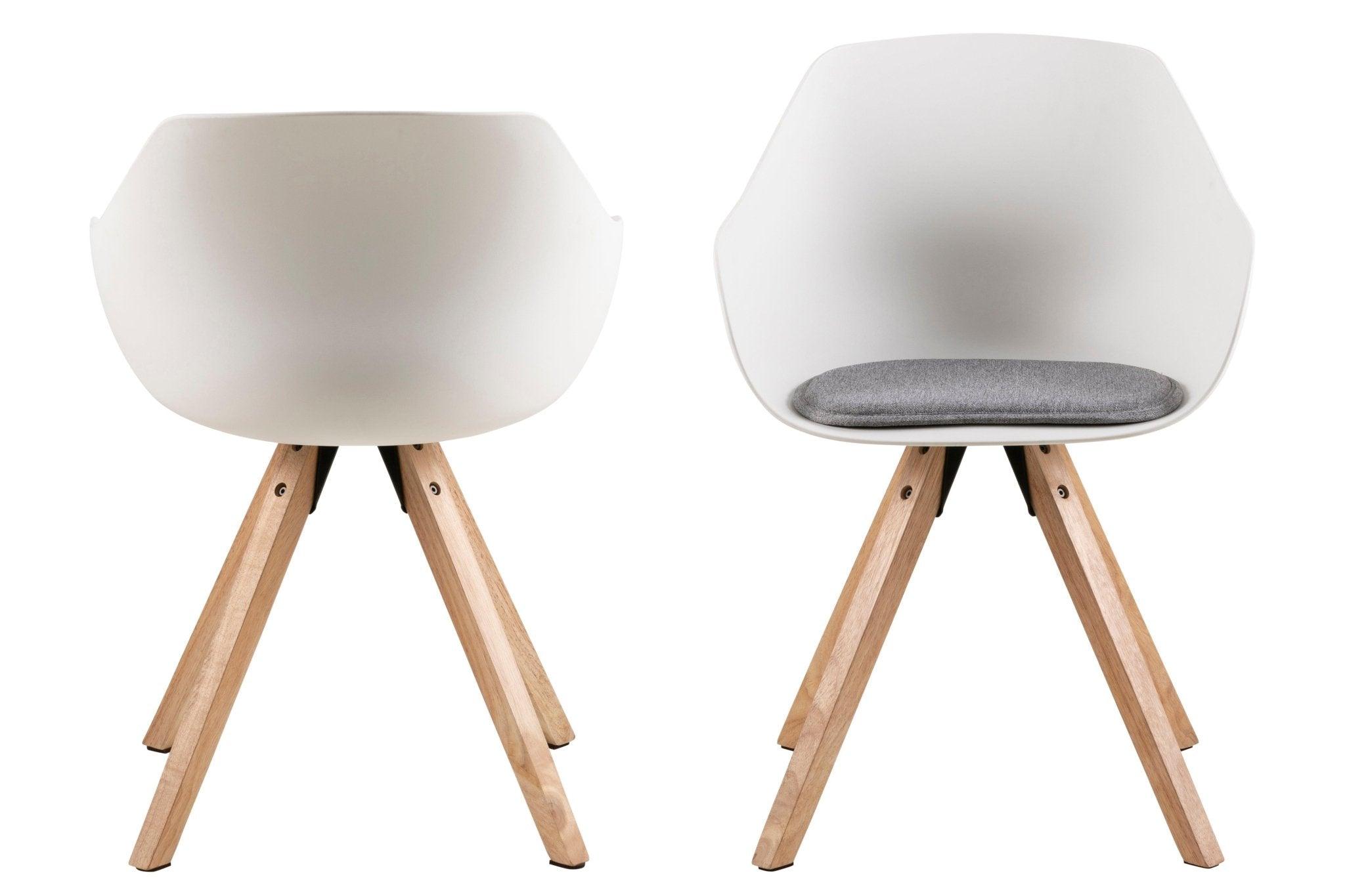 Krzesło ELLI biały z jasną podstawą Home Essentials Eye on Design