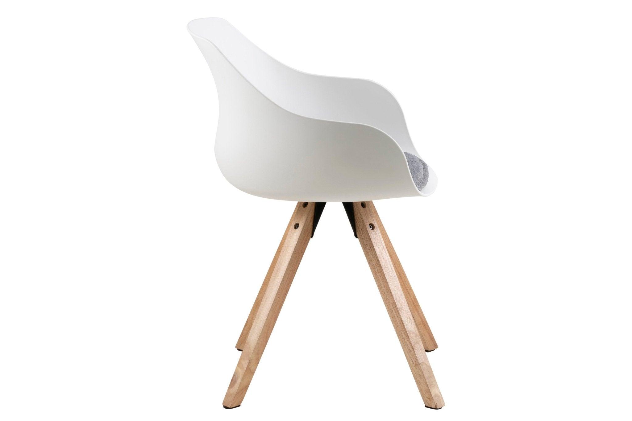 Krzesło ELLI biały z jasną podstawą Home Essentials Eye on Design