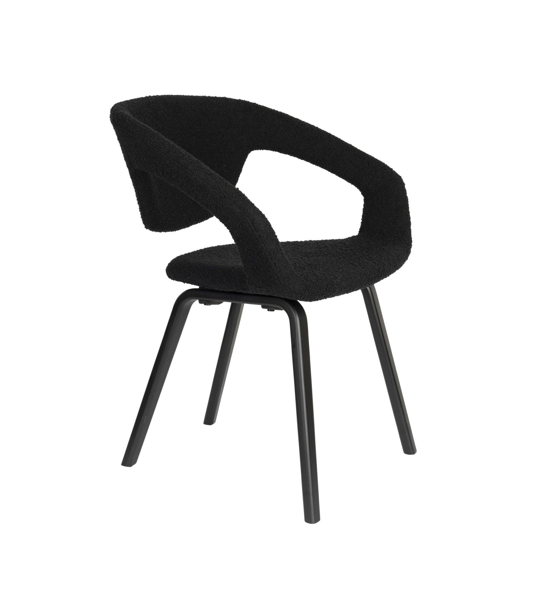 Krzesło FLEXBACK czarny Zuiver Eye on Design