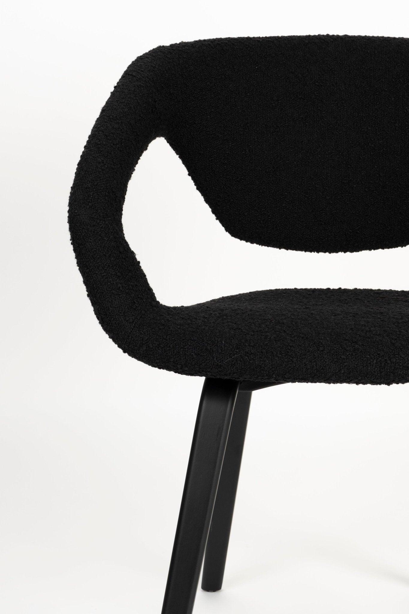 Krzesło FLEXBACK czarny Zuiver Eye on Design