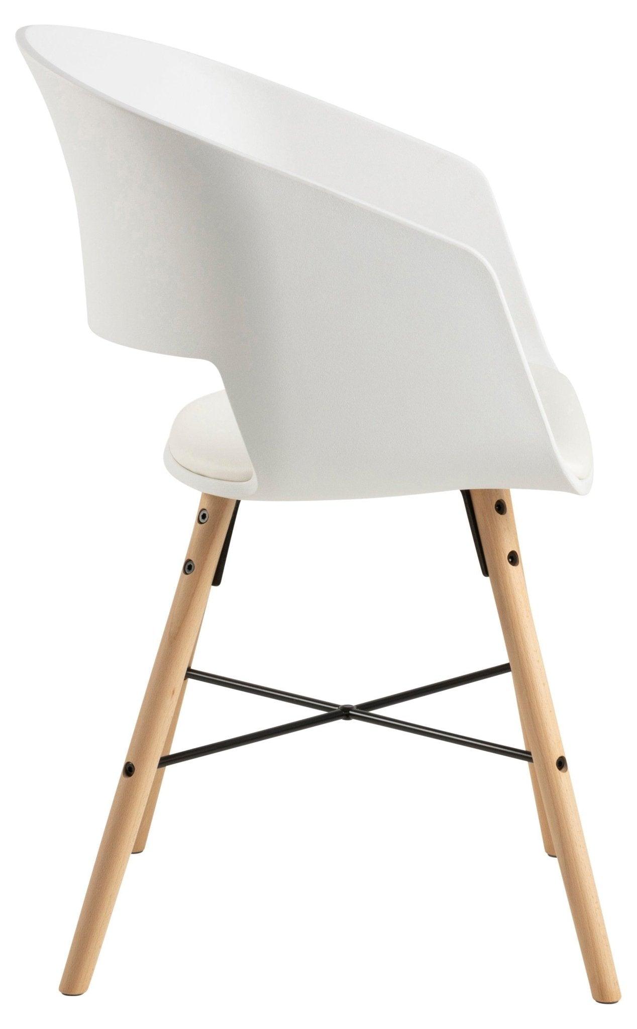 Krzesło HENRY biała ekoskóra Actona Eye on Design