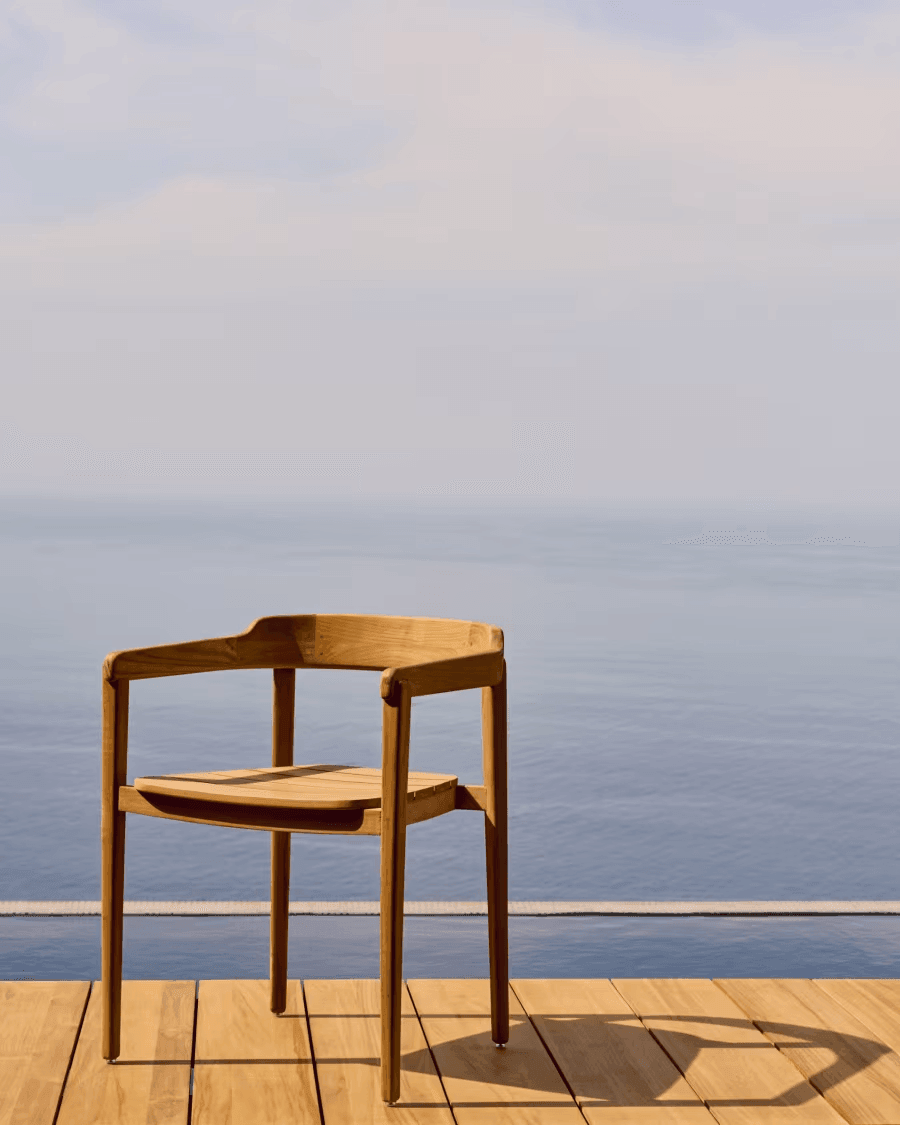 Krzesło ICARO lite drewno tekowe La Forma Eye on Design