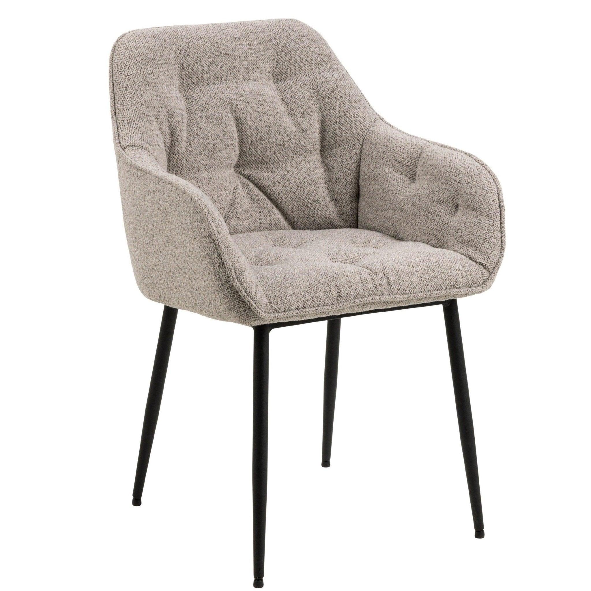 Krzesło LOUI beżowy z czarną podstawą Actona Eye on Design