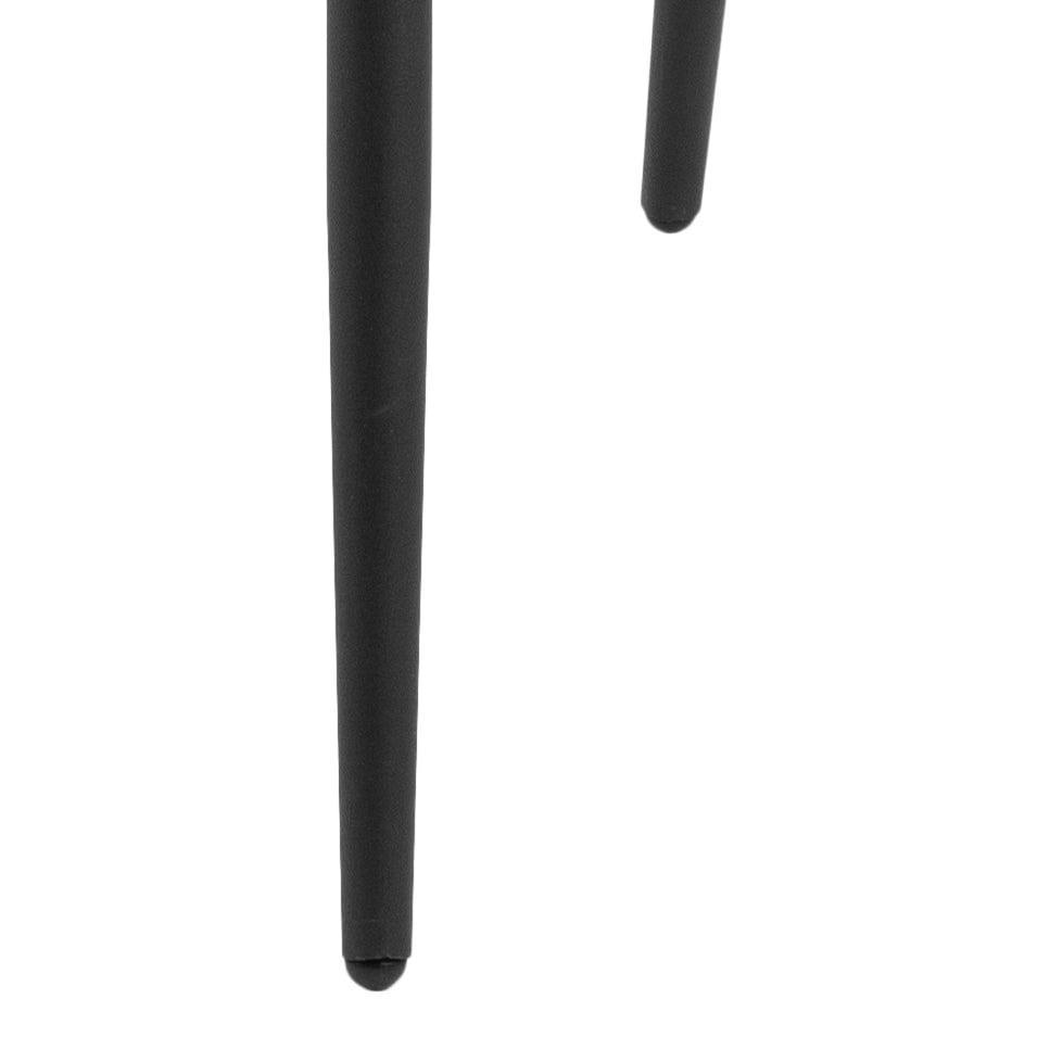 Krzesło LOUI różowy z czarną podstawą Actona Eye on Design