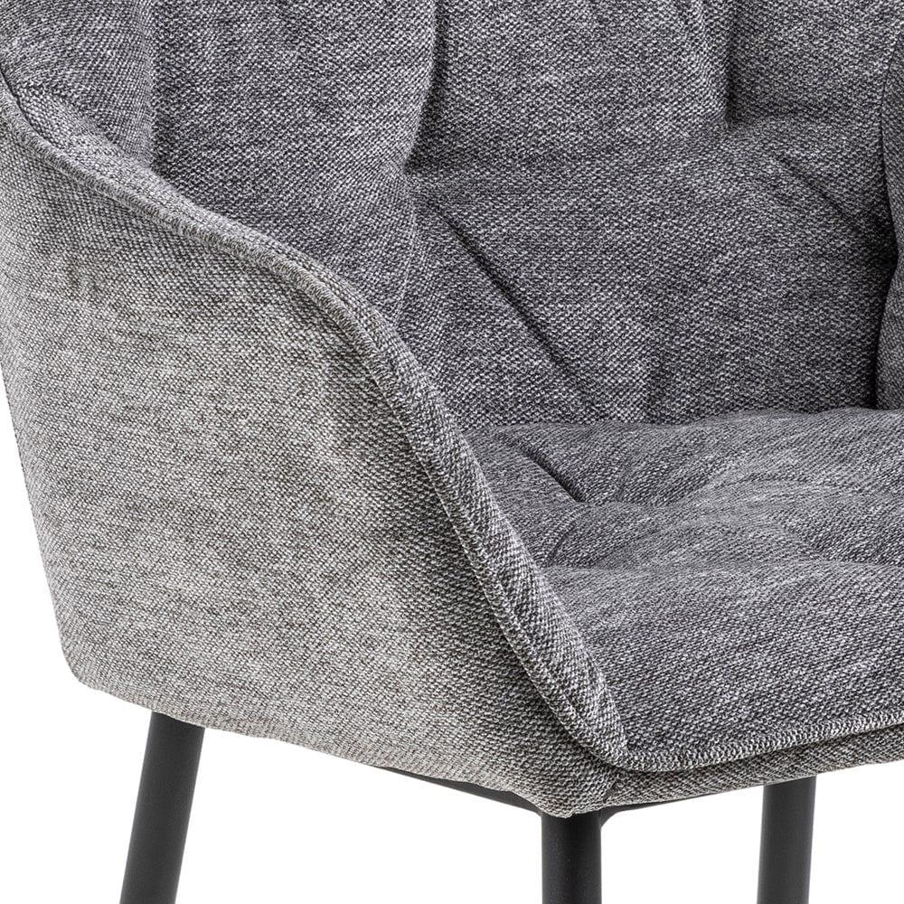 Krzesło LOUI szary z czarną podstawą Actona Eye on Design