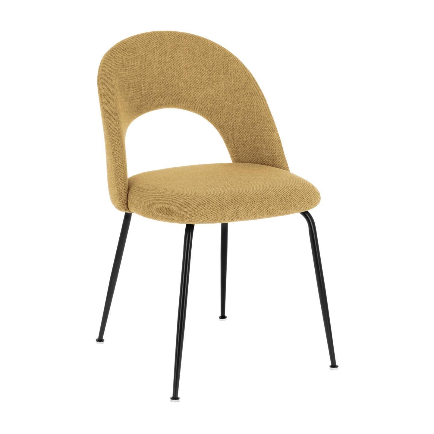 Krzesło MAHALIA musztardowy La Forma Eye on Design