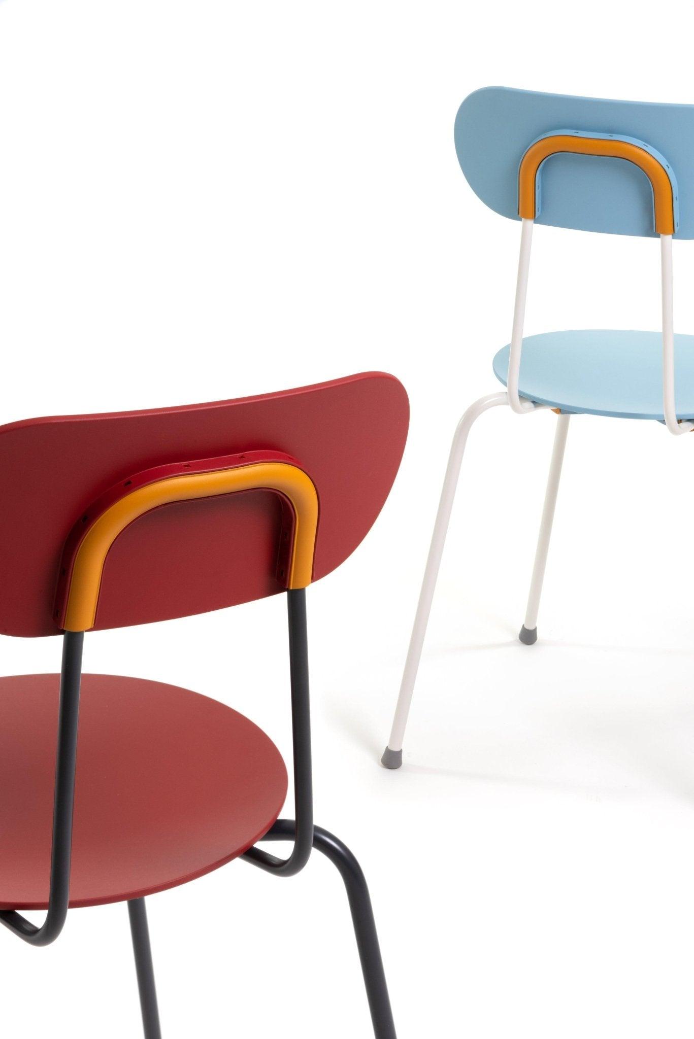 Krzesło MARIOLINA czarny ze srebrną podstawą Magis Eye on Design