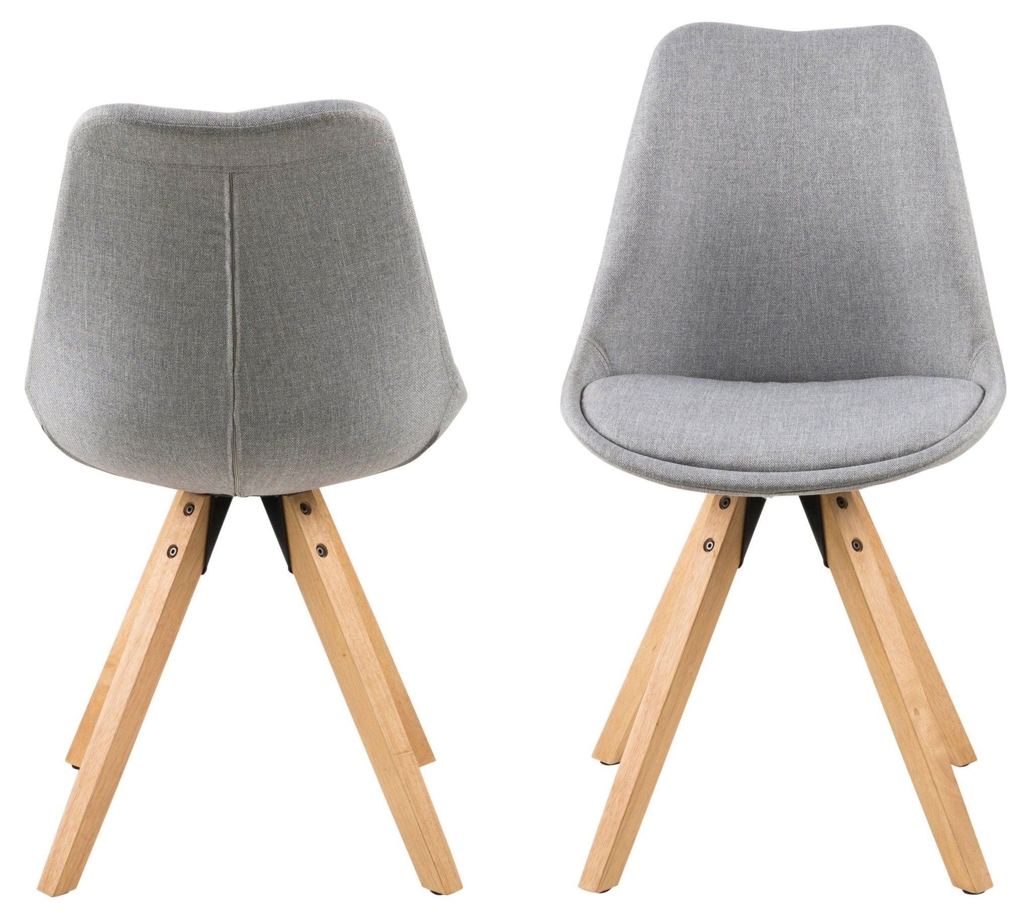 Krzesło MARTEN jasnoszary z drewnianą podstawą Home Essentials Eye on Design