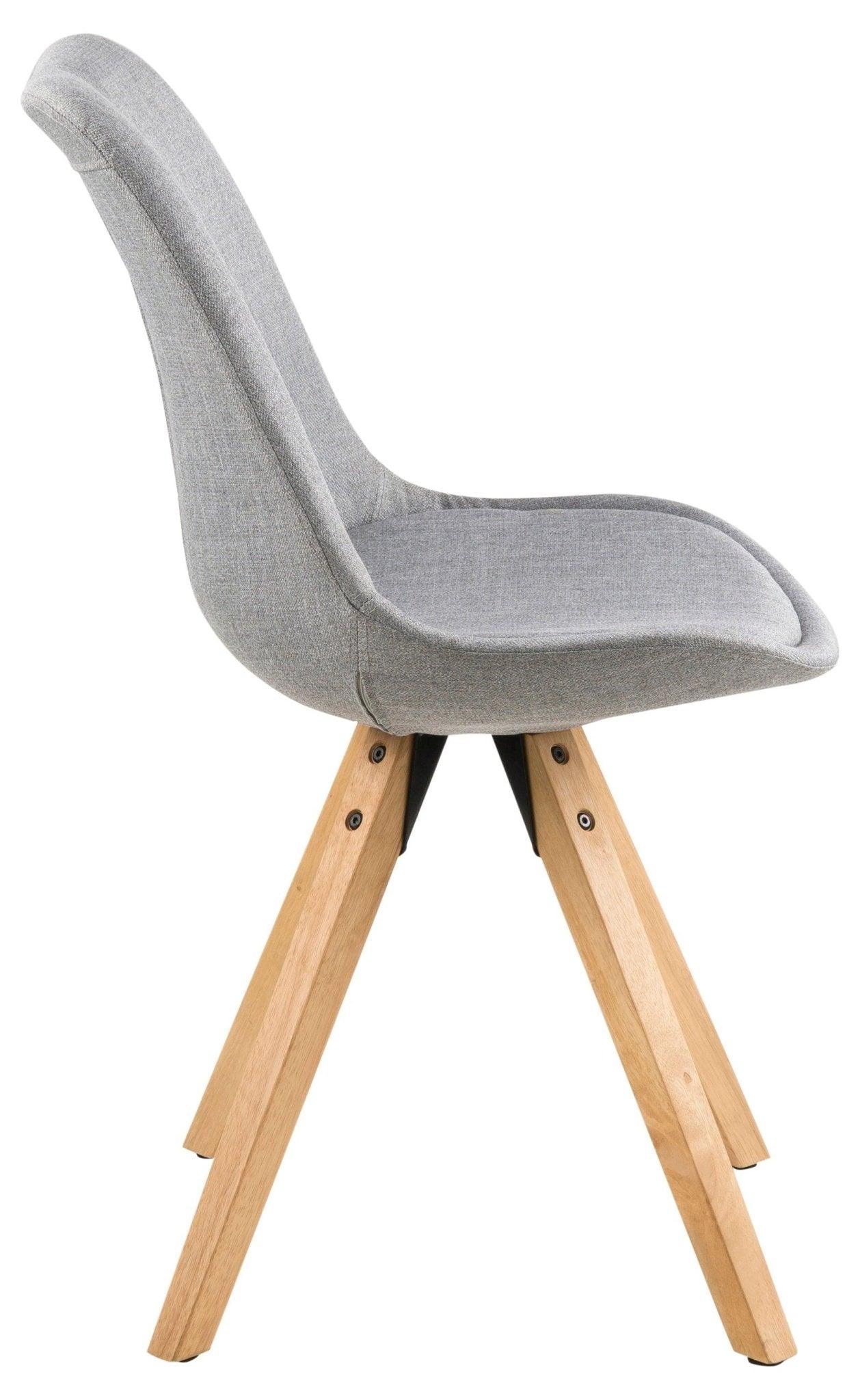 Krzesło MARTEN jasnoszary z drewnianą podstawą Home Essentials Eye on Design