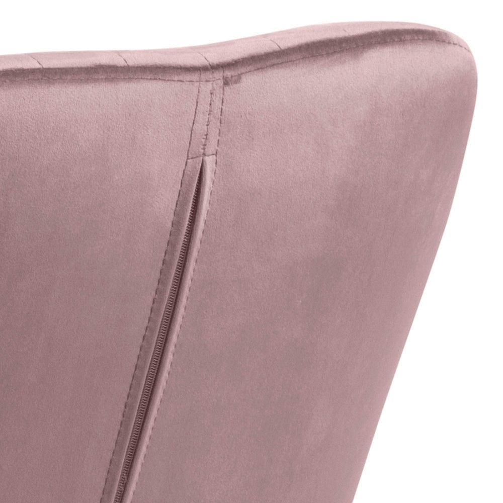 Krzesło MIKKEL różowy z drewnianą podstawą Home Essentials Eye on Design