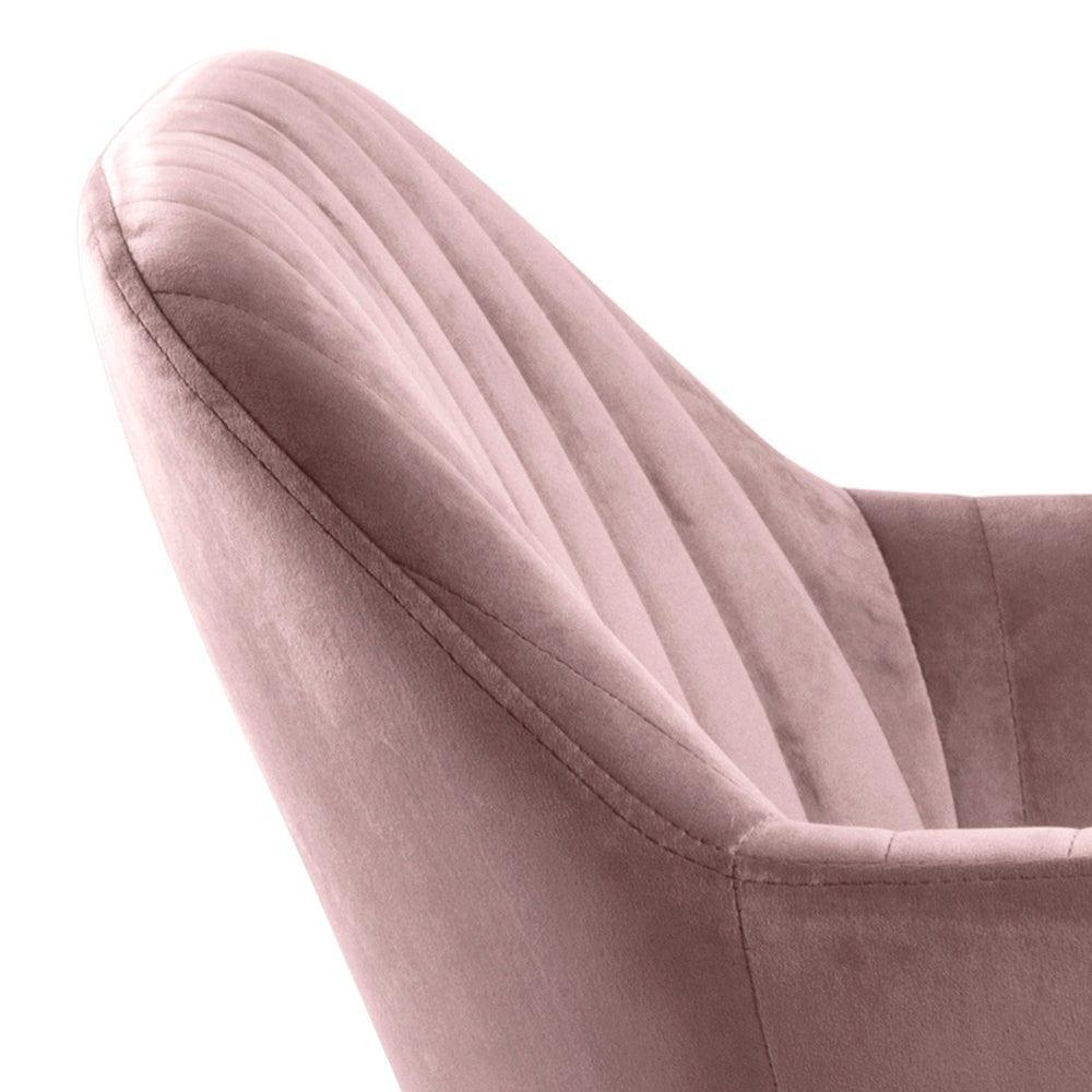 Krzesło MIKKEL różowy z drewnianą podstawą Home Essentials Eye on Design
