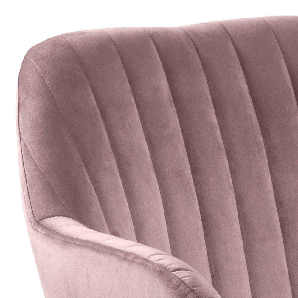 Krzesło MIKKEL różowy z drewnianą podstawą Home Essentials Eye on Design