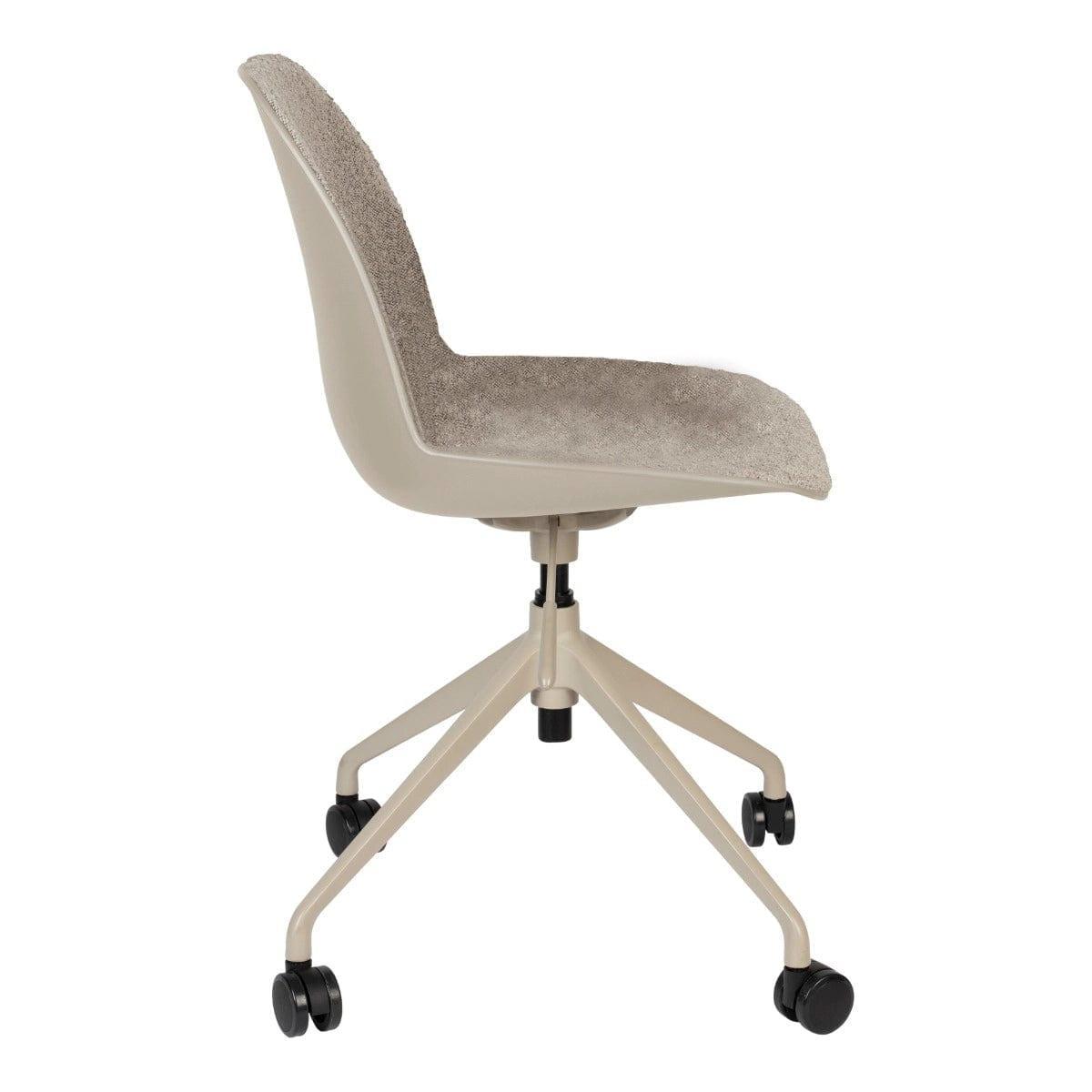 Krzesło na kółkach ALBERT KUIP taupe Zuiver Eye on Design